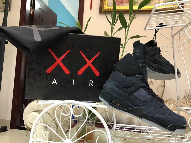 Authentic KAWS x Air Jordan 4 “Cool Grey Black”